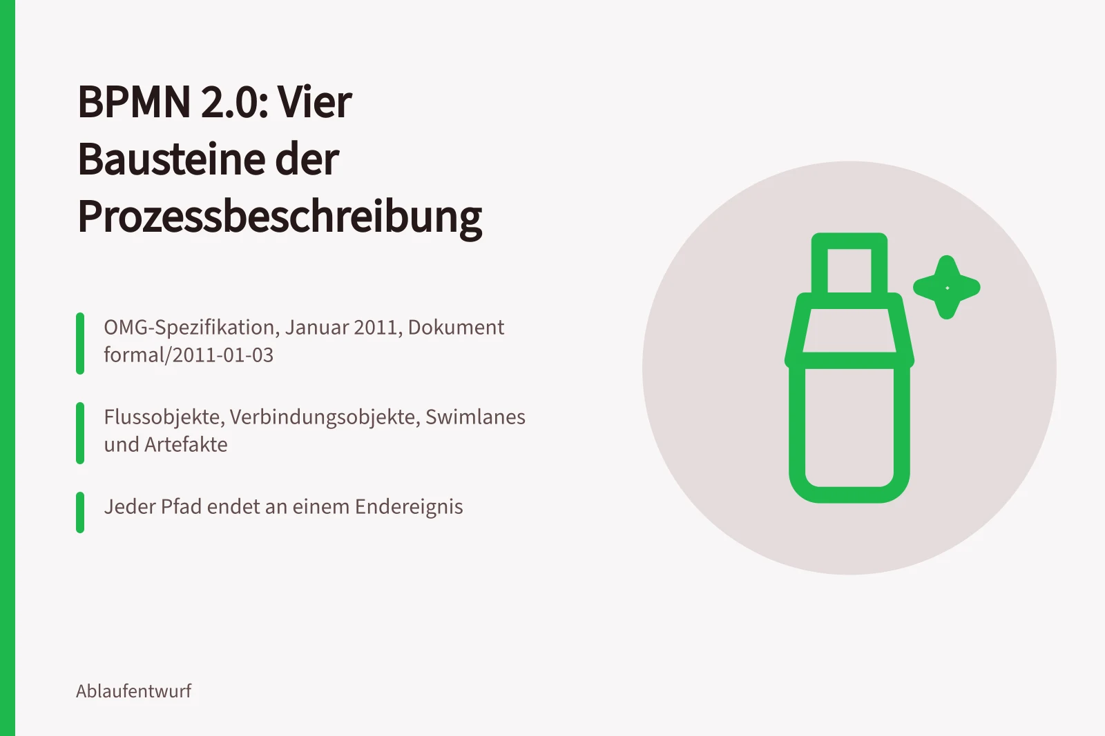 BPMN 2.0 Bausteine: Aufgaben, Ereignisse, Gateways und Verbindungen im Überblick